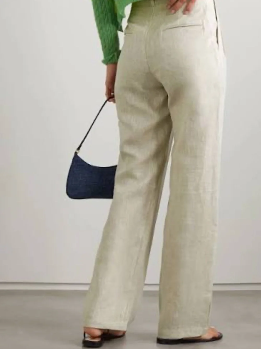 Reformation 6 Mason Linen Pant